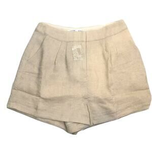 Nordstrom after market Accordion Pleated Off White Ivory Short shorts Size M